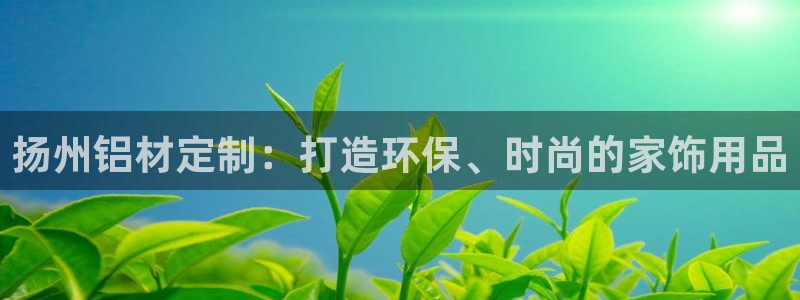 沐鸣平台代理注册多少钱一年：扬州铝材定制：打造环保、时尚的家