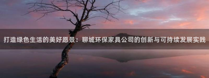 沐鸣平台官方网站：打造绿色生活的美好愿景：聊城环保家具公司的
